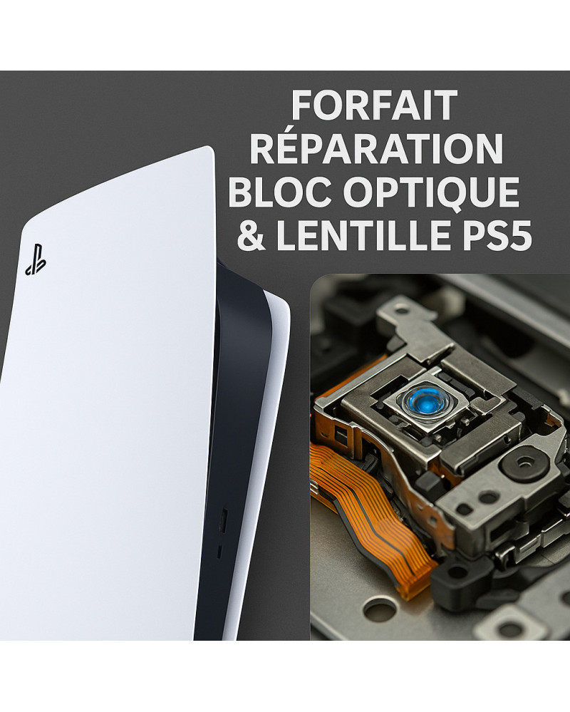 Forfait réparation bloc optique lentille Ps5