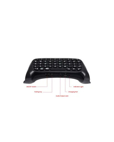Clavier Sans Fil pour Manette PS4 – Chatpad Compact Compatible PlayStation 4