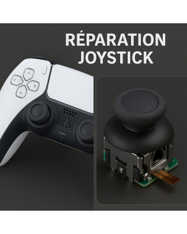 Réparation Joystick manette DualSense PS5 – Drift, blocage, usure | Phénix Game