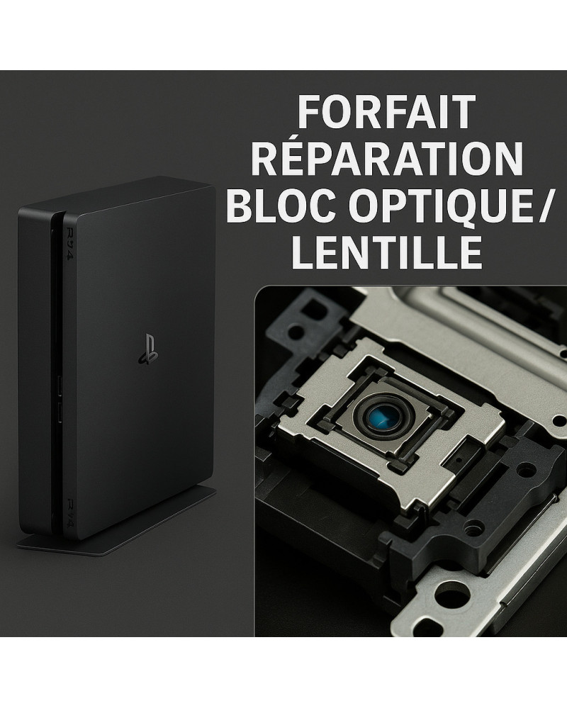 Forfait réparation bloc optique / lentille PS4 – Lecture de jeux impossible | Phénix Game
