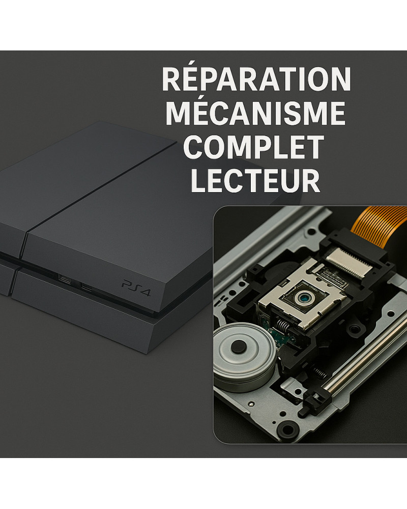 Réparation mécanisme complet lecteur PS4 – Disques bloqués ou non lus | Phénix Game