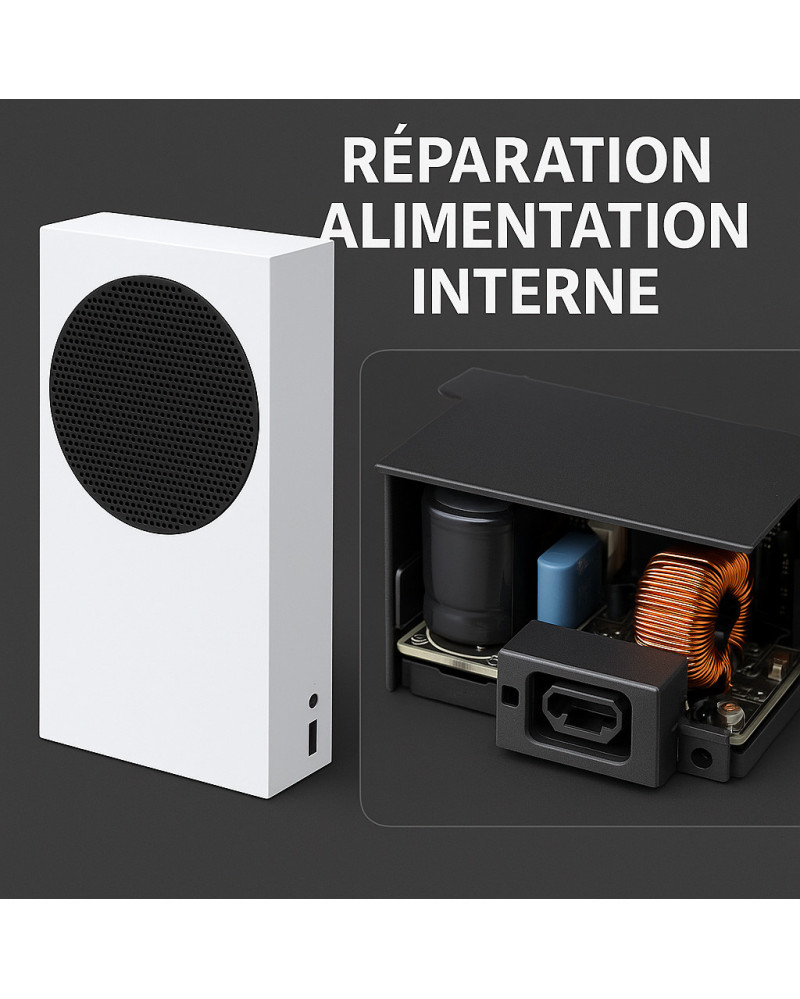 Réparation alimentation interne Xbox Series S – Console qui ne s’allume plus | Phénix Game
