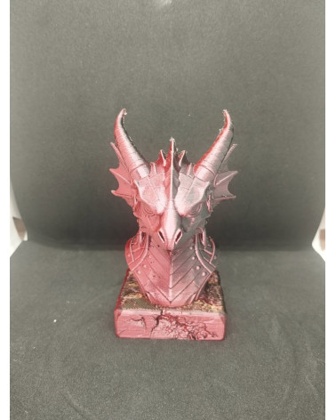 Buste Dragon Steampunk – Impression 3D Effet Caméléon