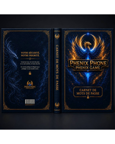 Carnet de Mots de Passe Phenix Game – Édition Premium 40 Pages