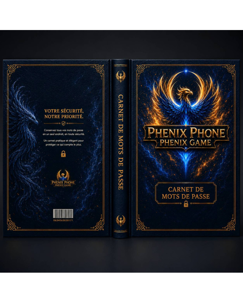 Carnet de Mots de Passe Phenix Game – Édition Premium 40 Pages