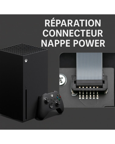 Réparation connecteur nappe Power Xbox Series X – Console qui ne s’allume plus | Phénix Game